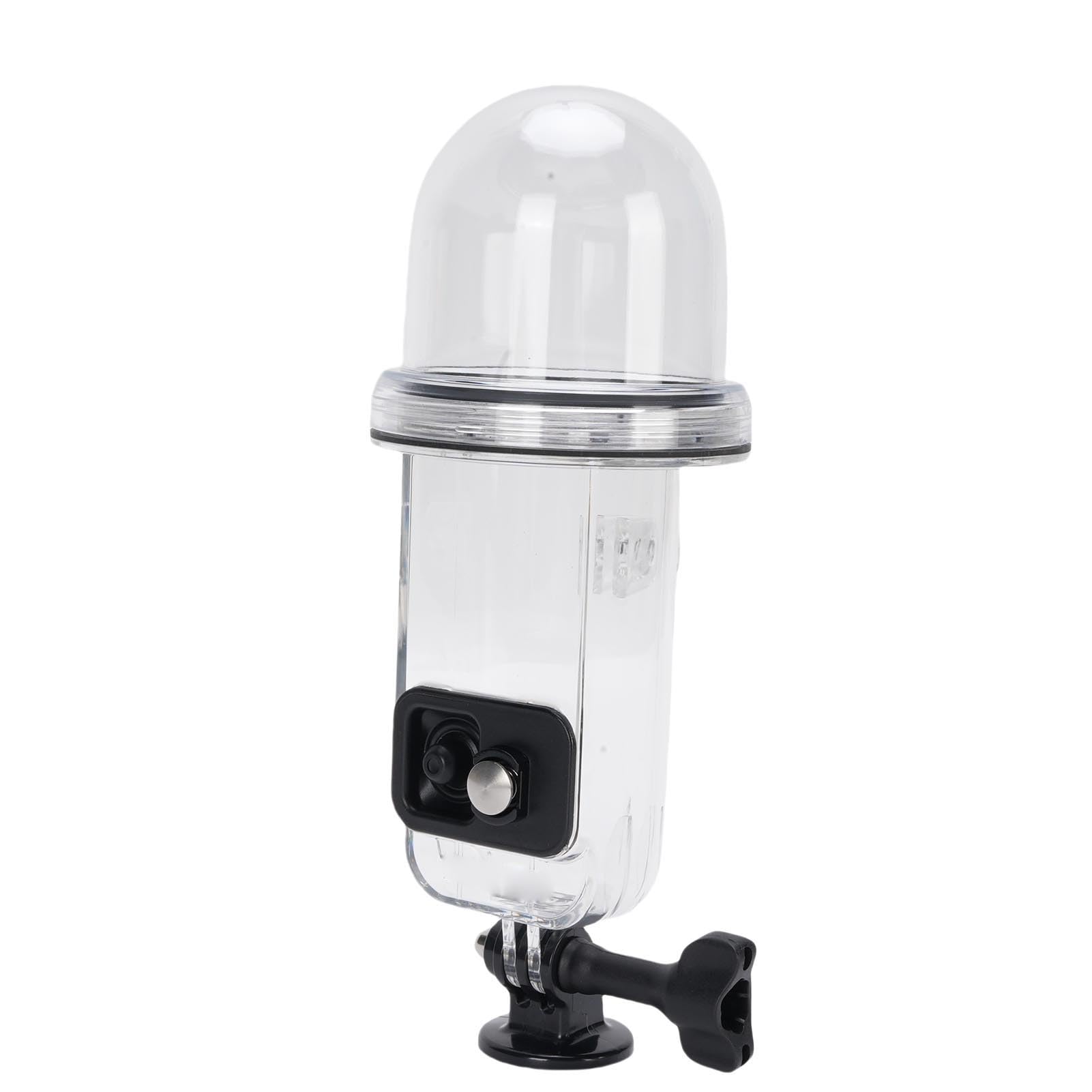 Custodia Subacquea, Custodia Protettiva Impermeabile Fino a 45 M per Fotocamera 3, Subacquea con Design a Cupola e Doppio Adattatore, Ideale per Immersioni, Snorkeling e Nuoto