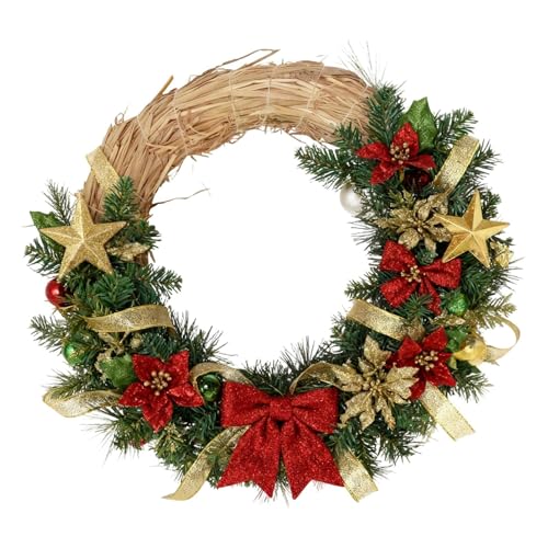 Corona de paja: hechas de material sin blanquear, estas coronas de paja ofrecen una textura tejida natural que respalda de manera óptima los proyectos navideños creativos. Añaden huevo a tus decoracio