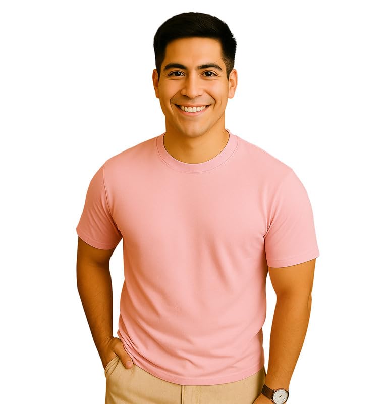Image of Sleepynuts Men's Regular Fit Round Neck Half Sleeves Solid Casual Wear T-Shirt