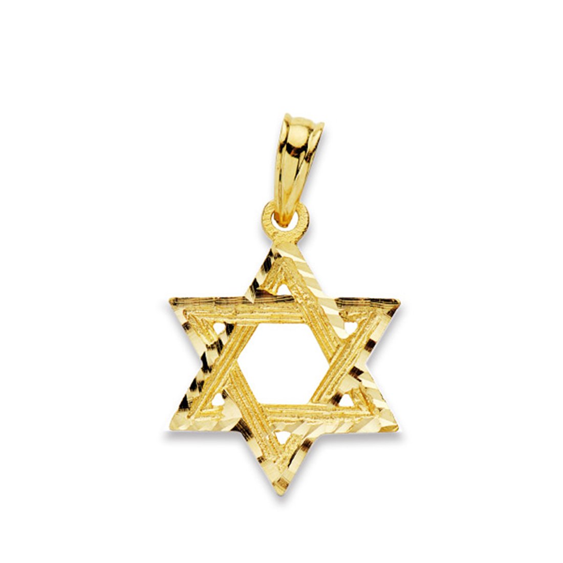 Alpine Corporation LJJ1575TM - Decorazione Tavolo Hanukkah Stella Di David Con Luci LED, Colore Oro E Blu, Con Timer, 20x16x14 Cm