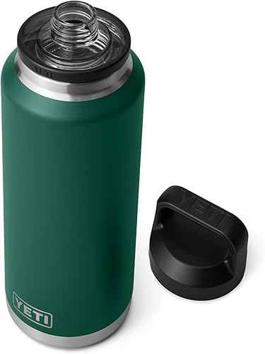 YETI Rambler Botella de 46 onzas, aislada al vacío, a prueba de fugas, acero inoxidable con tapa para sorbos