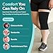BraceAbility Plus Size Knee Brace for Women and Men – Compression Sleeve for Knee Pain Relief, Arthritis, Swelling, Osteoarthritis, Meniscus Tear, Joint Support Knee Stabilizer (3XL/4XL Wide Black)