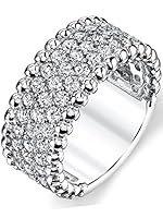Algopix Similar Product 8 - Three Row Round Cut Cubic Zirconia