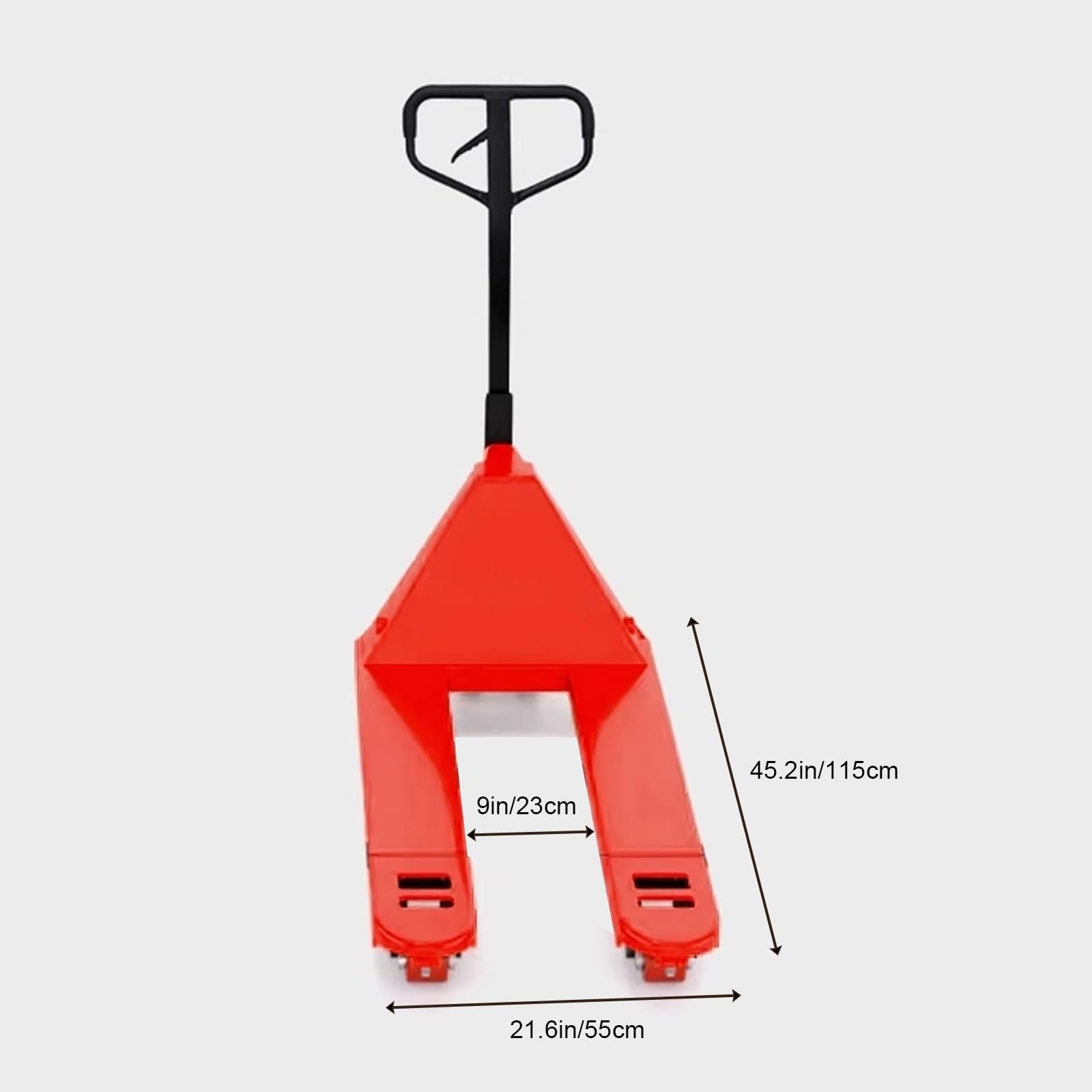 Manueller Palettenwagenheber, 2500 kg Kapazität, robuster Palettenwagen mit Stopper für Lager, Herstellung und Einzelhandel