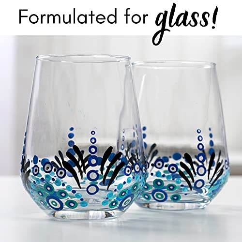 Folkart Gloss Finish Acrylic Enamel Craft Set Designed For Beginners And Artists, Non-Toxic Formula Perfect For Glass And Ceramic Painting, , 32 Ounce, 16 Count (Pack Of 1) #TOP6