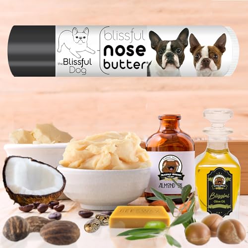 Image of The Blissful Dog Boston Terrier Nose Butter, Versatile Dog Nose Balm for Dry Nose, Handcrafted Nose Moisturizer, Easy-to-Apply Dog Essentials, Unscented, 0.15oz