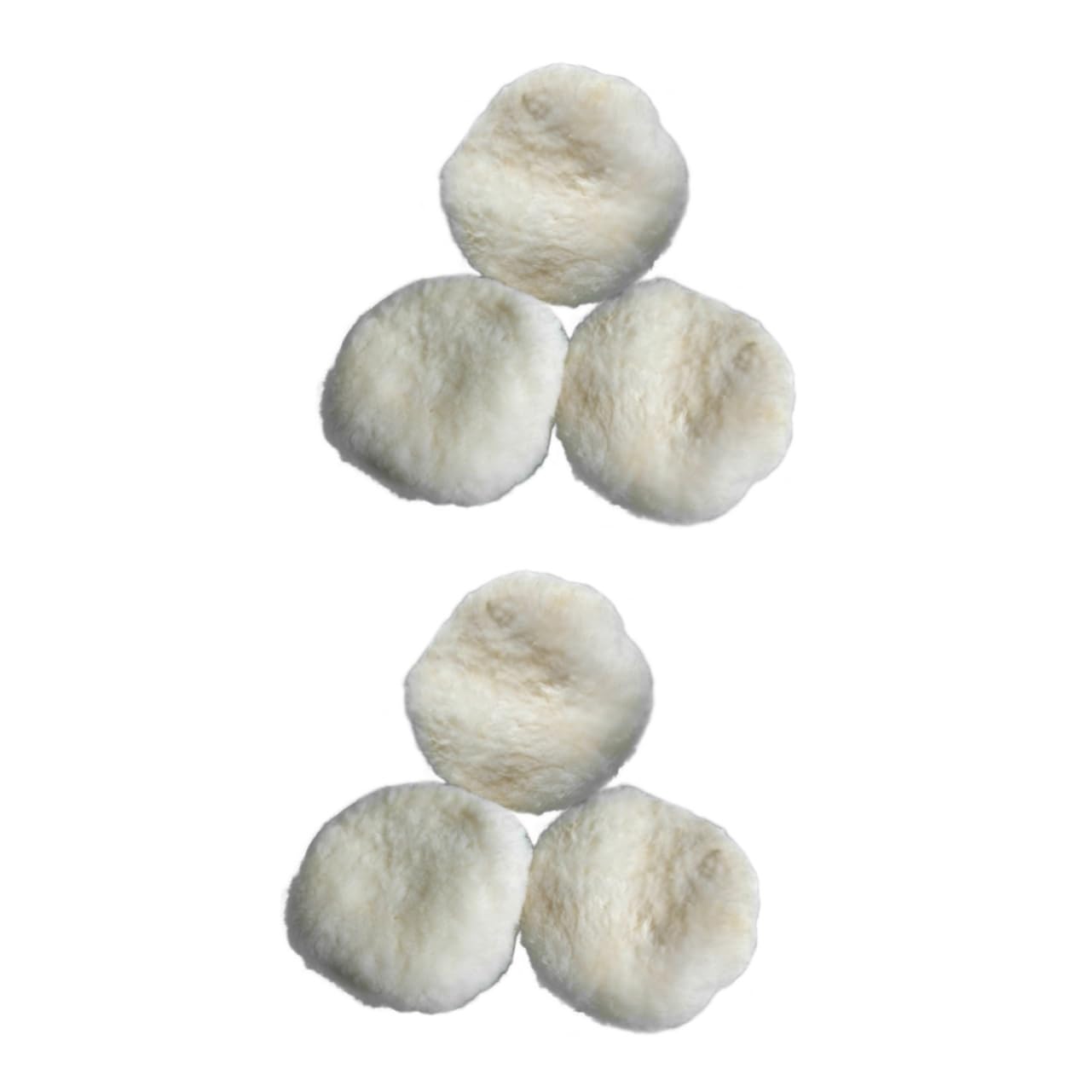 CALLARON 6piezas Almohadillas De Pulido De Lana Para Corte y Abrillantado Compatibles Lijadoras Aleatorias Estándar Superficies Brillantes Sin Daños Material Duradero y Resistente