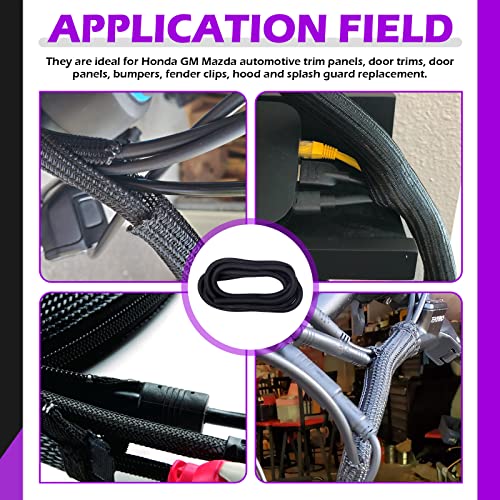 Swpeet Black Braided Sleeving, Braided Cable Sleevefor USB Charger Cable Cord Cover Audio Video Cable (1/2 Inch) - Image 4
