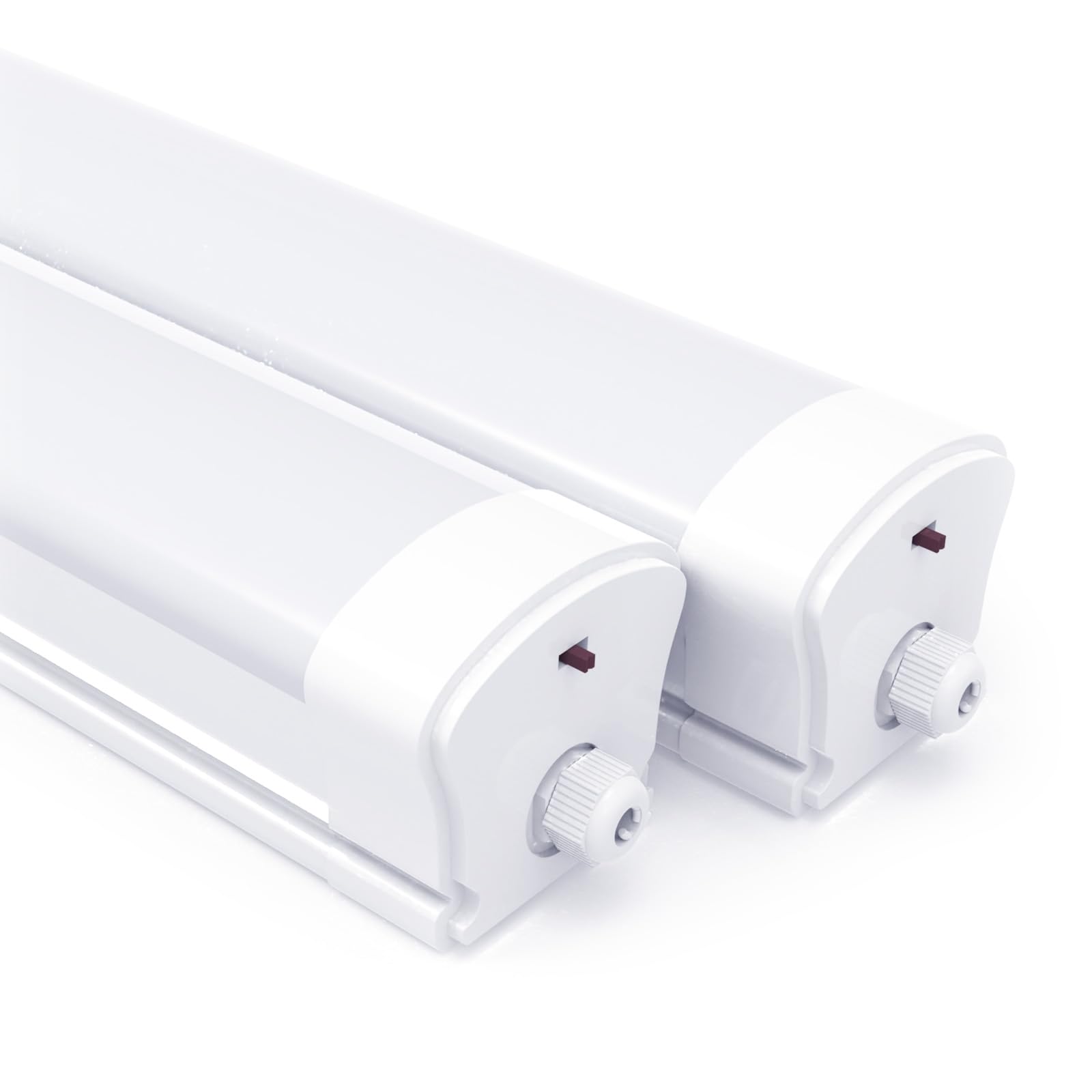 Feuchtraumleuchte LED 150CM, 48W 5280LM LED Feuchtraumlampe, Verknüpfbar 3000K/4000K/6500K Deckenleuchte Röhre, IP65 Wasserfest Lampe Lichtleiste für Werkstattlampe Kellerlampe, 2 Stücke
