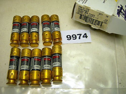 Bussmann FRN-R-1/2-1/2 Amp 250V Fusetron Dual Element Time-Delay RK5 Fuse FRN-R1/2 (10-Pack)
