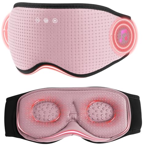 MUSICOZY Sleep Headphones with Bluetooth 5.4 Sleep Mask, Removable 3D Eye Cups for Zero Pressure...