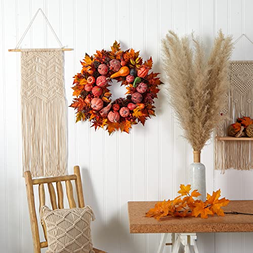 Nearly Natural 28in. Harvest Wreath Nearly Natural 28in. Harvest Wreath