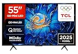 TCL 55C6KS-UK QD-Mini LED TV, 4K HDR Premium, Powered by Google TV (Dolby Vision & Atmos, Onkyo 2.1 Sound System, Hands-Free Voice Control, Apple AirPlay 2 & Alexa，2025 New Model)