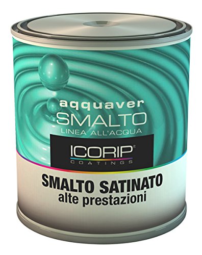 Preisvergleich Produktbild Smalto Satinato Aqquaver Bianco Lt.0,750(6 Pz)