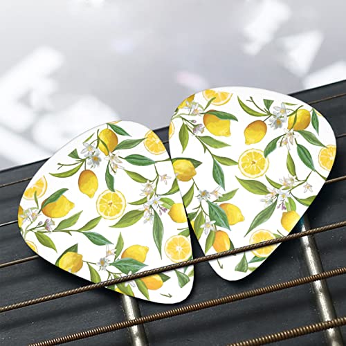 Lot de 24 médiators imprimés jaune citron pour guitare acoustique, électrique, basse (0,46/0,71/0,96 mm) - Les Beatles, Paul McCartney, John Lennon, RIngo Starr, George Harrison Lot de 24 médiators imprimés jaune citron pour guitare acoustique, électrique, basse (0,46/0,71/0,96 mm) – Image 8