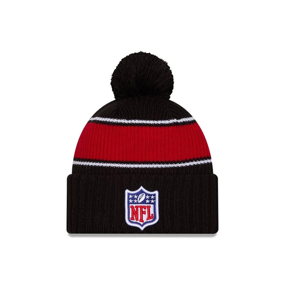 New Era NFL Shield Sideline 2024/2025 Bommelmütze – Schwarz, One-Size