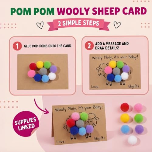 Image of 60Pcs Faux Fur Pom Poms Balls-1.5 Inch Pom Poms DIY Crafts Art School Craft