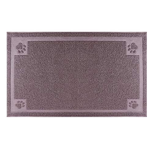 KITAINE Pet Feeding Mat for Dog Cats Waterproof Large XL Dog Mat for Food & Water Bowls Feeders Dishes Easy to Clean Cat Dog Food Mats Non-Slip for Floors (35.524, Brown)