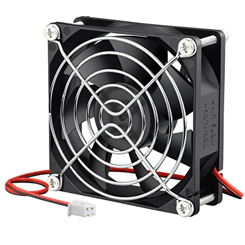 Ventilateur sans balais 24V CC 80mm GDSTIME de 4500 tr/min pour refroidissement de boîtier de PC