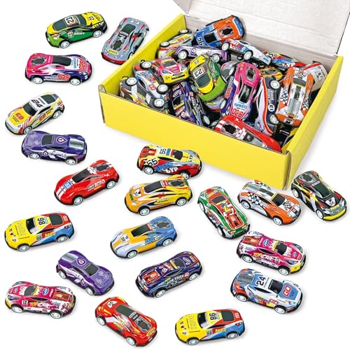 Vileafy 30 Mini Race Cars for Classroom Prizes, Party Favors for Kids 4-8 Years...