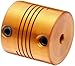 Lovejoy ES075 68514477393 Single Beam Set Screw Style Coupling, Aluminum, Inch, 1/8" Bore A Diameter, 3/16" Bore B Diameter, 0.748" OD, 0.748" Overall Coupling Length, 5 lb-in Nominal Torque, No Keyway, 10000 Max RPM