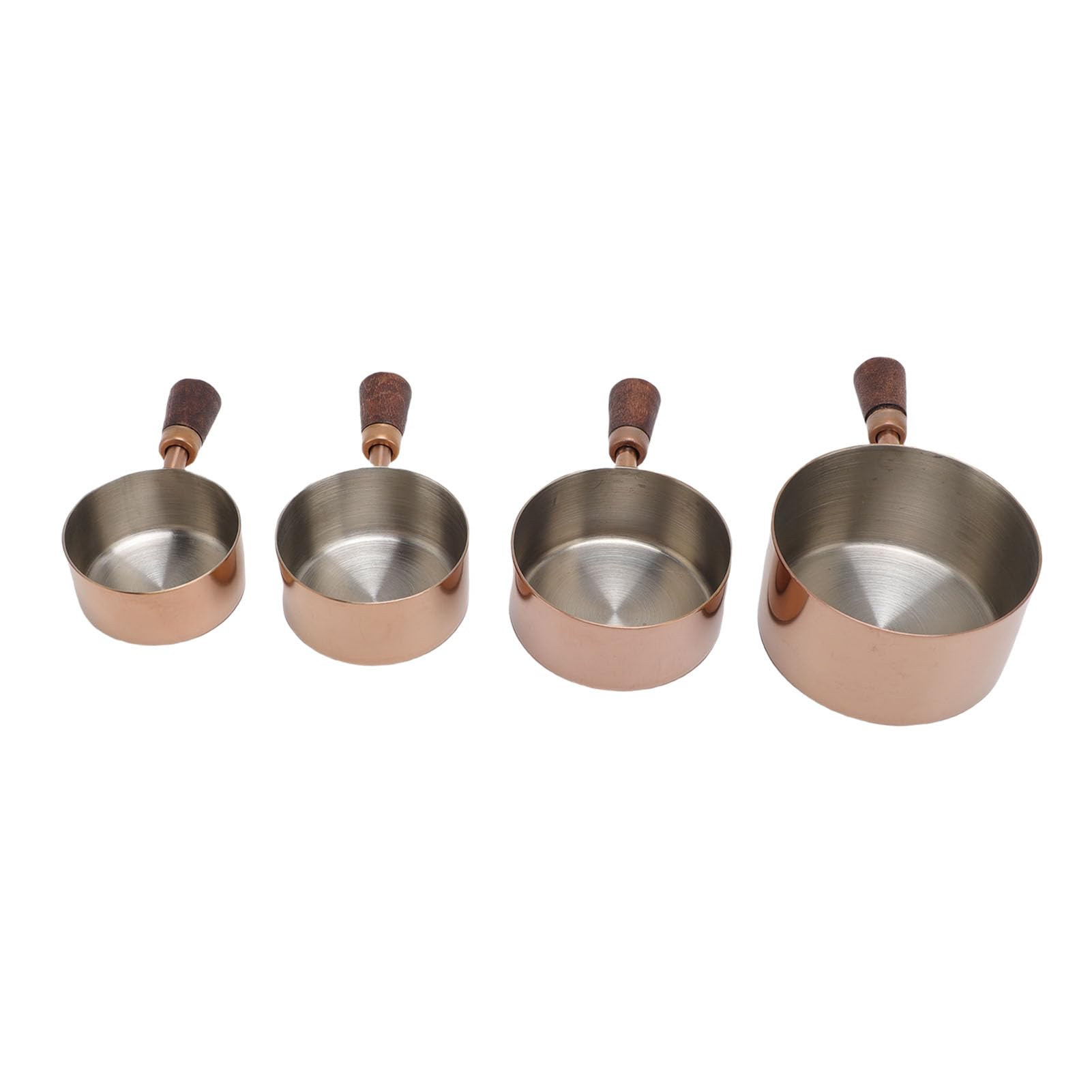 Taza medidora de acero inoxidable 4 Uds., tazas apilables para condimentos
