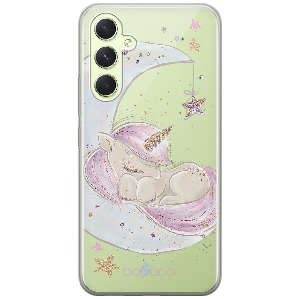 Babaco ERT GROUP mobile phone case for Samsung A54 5G original and officially Licensed pattern Unicorn 003 optimally adapted to the shape of the mobile phone, partially transparent