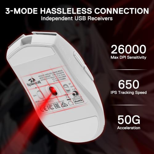 Image of Redragon Eisa Anime Keyboard and Mouse Combo, K686 PRO SE 98-Key Wireless Gasket Gaming Mechanical Keyboard & M916AK PRO 42G Ultra-Light 26K DPI Gaming Mouse, 3-Mode BT /2.4GHz /USB-C, RGB Backlit | Multi-Function Control Knob, 0-Delay Tri-Mode, Cushioned 5-Layer Noise Dampening, 42G Featherlight, 5 Programmable Buttons