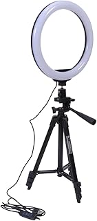 1 Set photography lights photoshoot lights noir LED ring light Live broadcast fill lamp phone selfie light cell phone holder for tripod Desktop Ring Light USB ring lamp Selfie Lamp