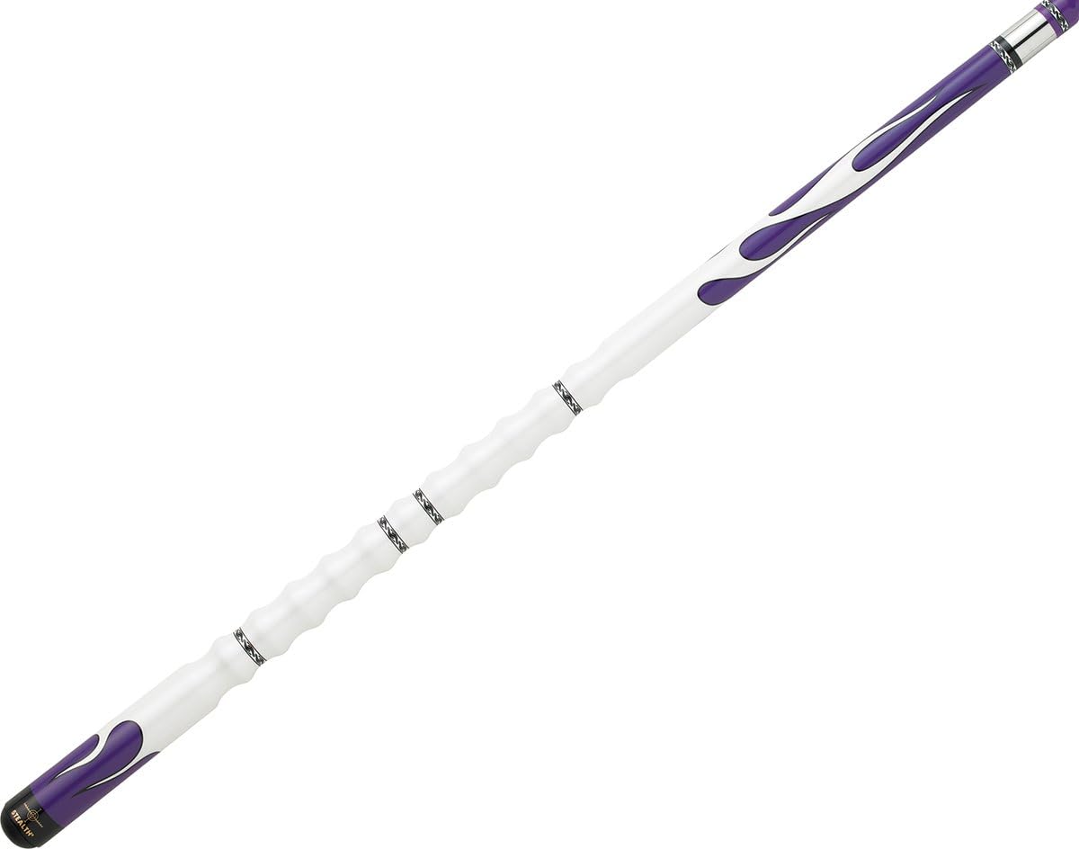 Purple with White Flames Cue Weight: 18 Oz.