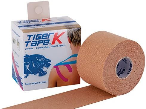 Tiger Tapes - Tiger K Tape, Kinesiology Tape for Physiotherapy - Beige, 5cm x 5m