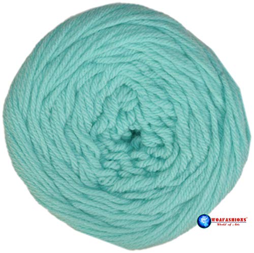 Image of Pastel Color Acrylic Hand Knitting Yarn (Maya Blue) (200gms)