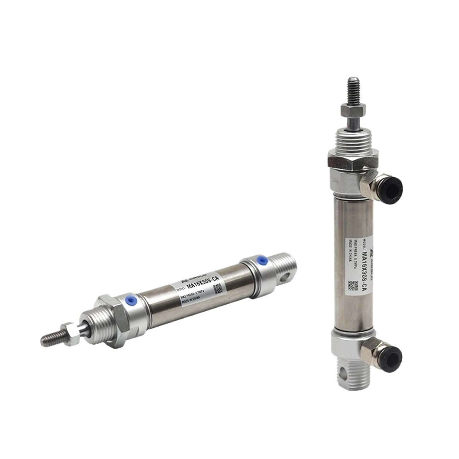 Pneumatischer Edelstahlzylinder 10-300mm Hub Double Action Mini Rundzylinder 20x25 50 75100S-CA-U-CM (MAC20X50S,-CA Pivot Type)