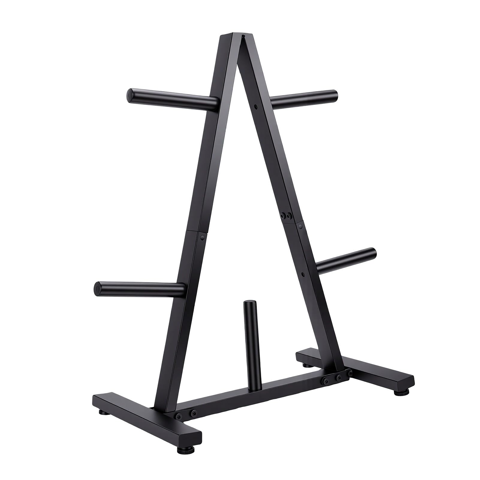 AMONIDA Weight Plate Storage Rack, Heavy Duty Steel Frame