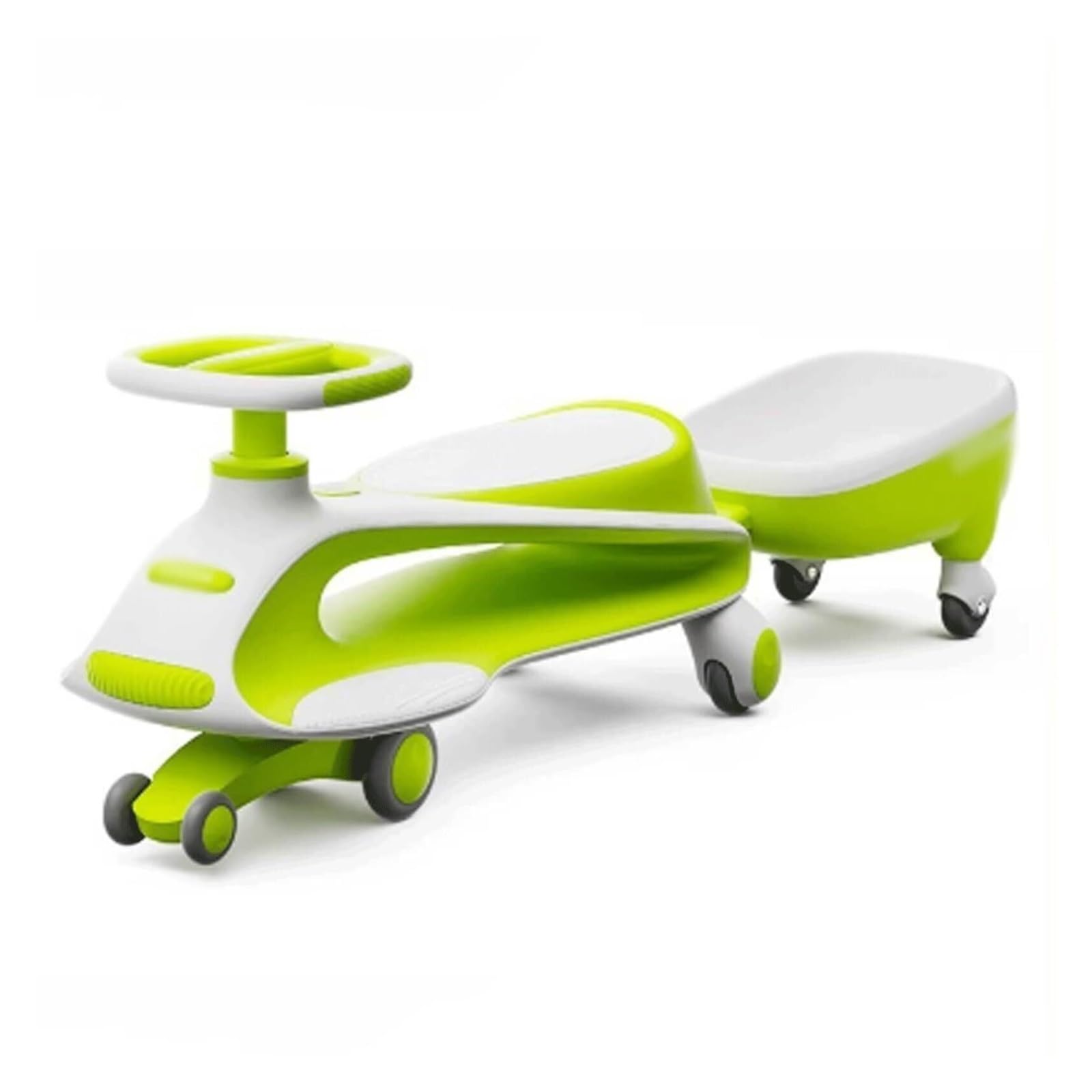 SDGBCXD Swing Car, Wiggle Car for Kids Swing with Small Detachable Trailer Ride On Toy for Boys Girls Ages 3 Years And Up Card(Gr�n)