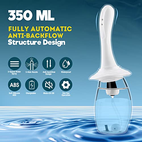350Ml Automatic Vaginal Douche Cleaner, Electric Enema Bulb With 3 Intensities Modes, Rechargeable Anal Douche Vagina Cleaning Kit For Men Women Private Hygienic, Colon Cleansing Health Care(11.8Oz) #TOP1