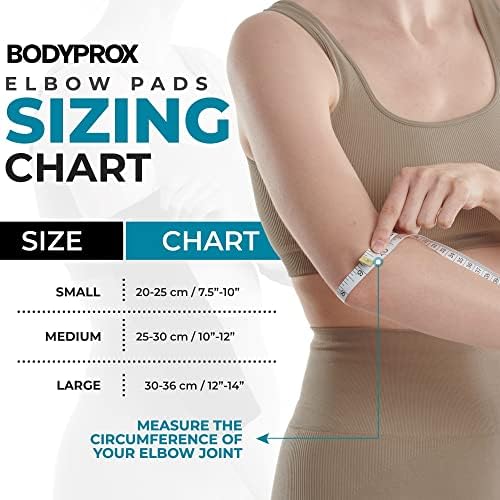 Bodyprox Ochraniacz łokci 1 para, rękaw ochronny na łokcie (L)