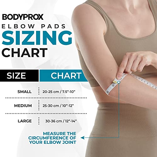 Bodyprox Elbow Protection Pads 1 Pair (Medium), Elbow Guard Sleeve #TOP4