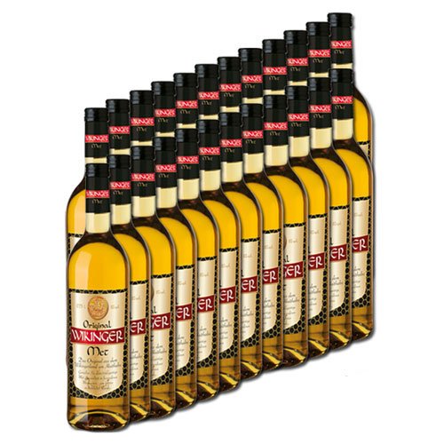 Original Wikinger Met Behn Honigwein 11,0% Vol. in der Flasche (24x 0,75l = 18,0l Met)