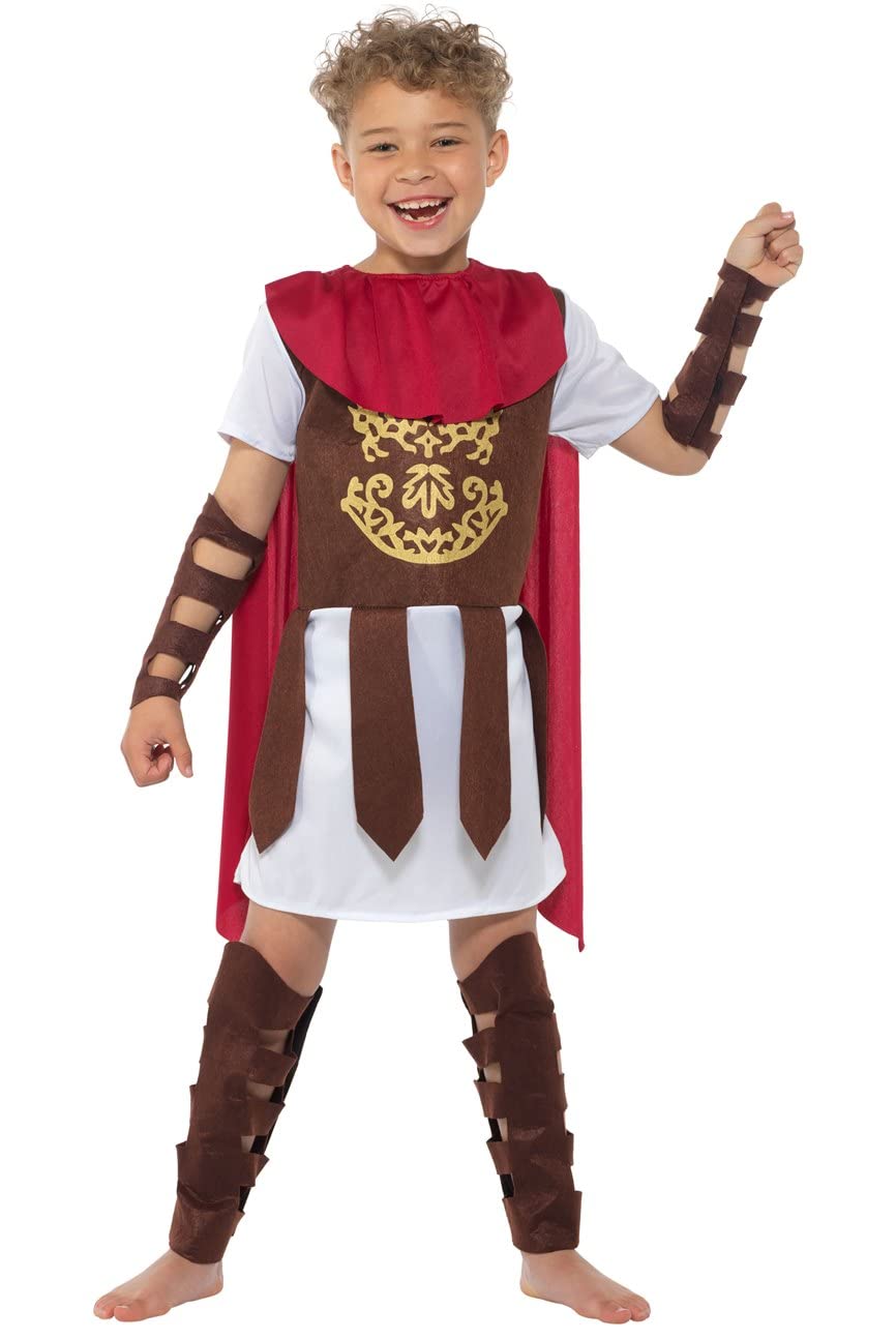 Roman Costume Kids - Roman Soldier Costumes for Boys Age 7-8 Years World Book Day Halloween Fancy Dress Greek Costumes