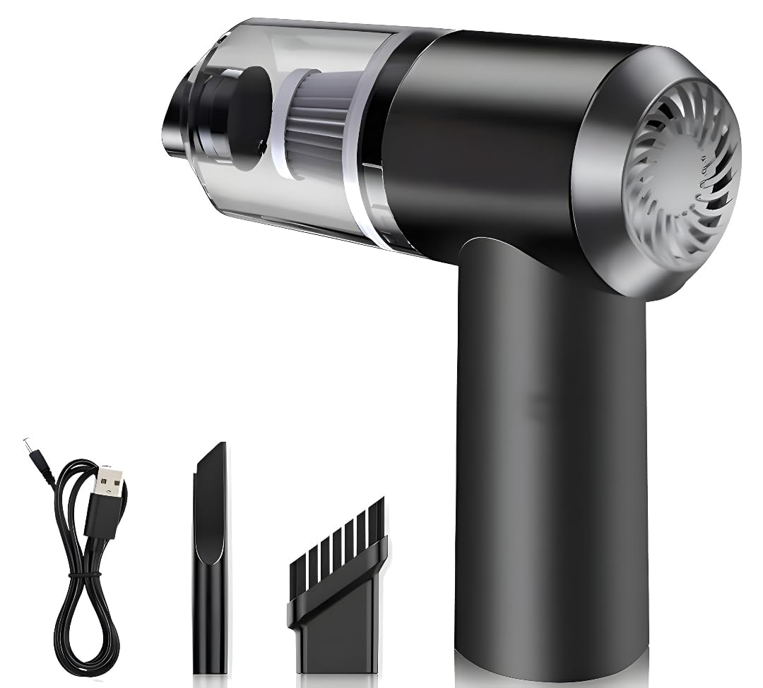 Multifunction Handheld Vacuum Cleaner, 120W Powerful, Super Suction, Low Noise,Portable Vacuum Cleaner Perfect for Hard Floor, Carpet, Pet Hair, Home, Office, Car (Mini Vaccum Cleaner)