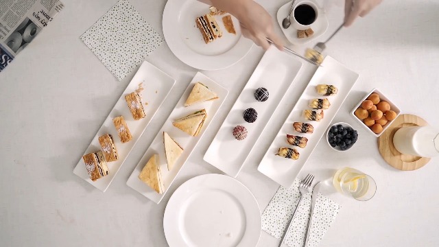 Dowan Platos Rectangulares Juego De Platos De Porcelana De