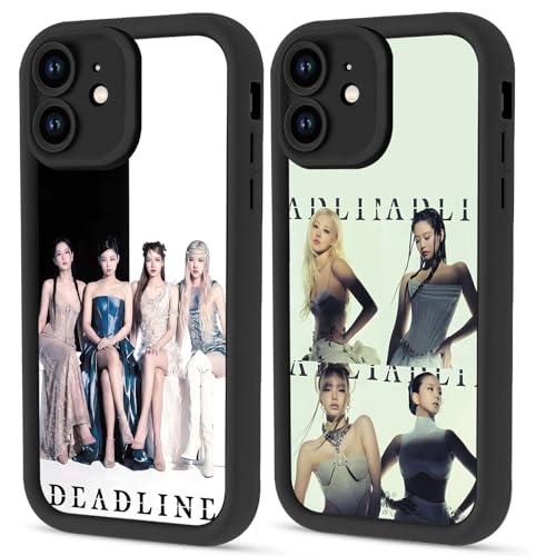 nurkorki 2 Confezioni Blackpink Character Custodia per Xiaomi Redmi Note 14 Pro+ 6.67 pollici, Gruppo Kpop di Idoli Rose Lisa Jenny Jisoo Motivo Estetica Antiurto Protezione Case TPU Silicone Cover