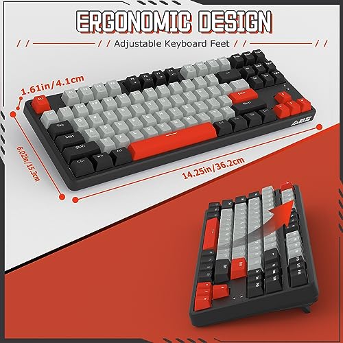 AJAZZ AK871 Tastiera da Gioco Wireless 75%