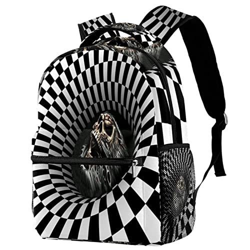 Sac à dos classique léger femme adolescente motif papillon jaune mode