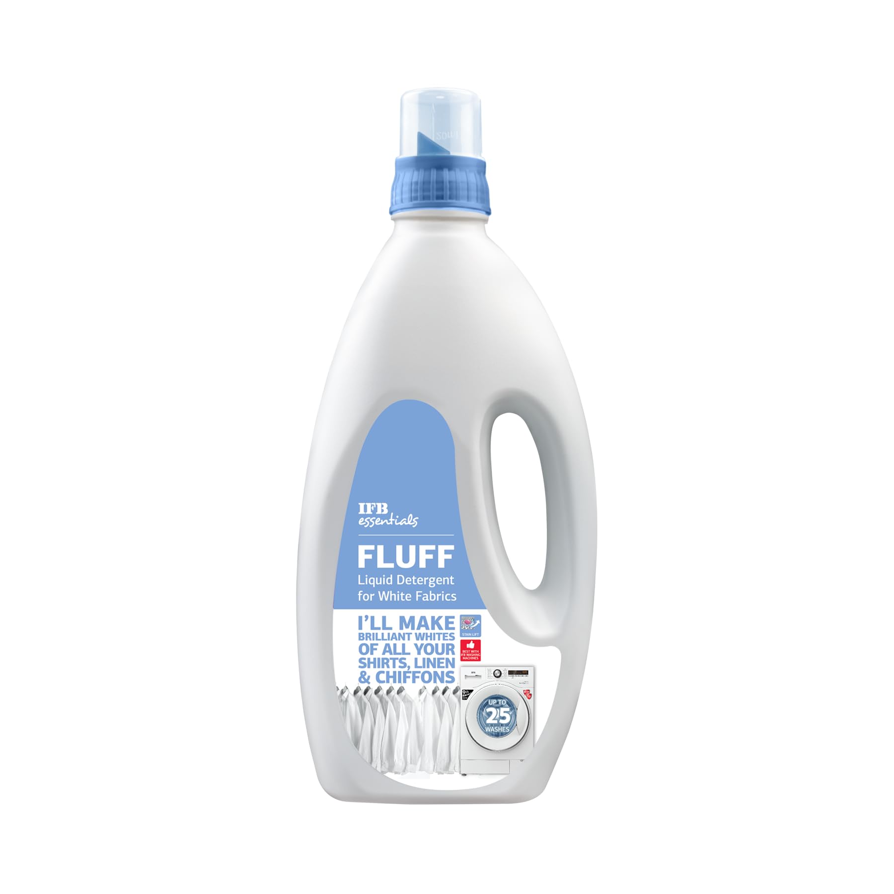 IFB essentials FLUFF Liquid Detergent for White Fabrics-picture-13