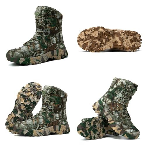 Men's High Top Military Tactical Boots Lightweight Non Slip Outdoor Hiking Boots Casual Breathable Work Hunting Desert Army Shoes2