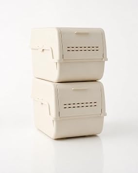 2li Mini Boy Patates So an Sepeti BPA Free Sebzelik Organizer Kutu Motek Krem 8 L