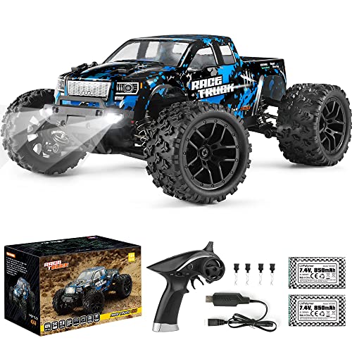 HAIBOXING Ferngesteuertes Auto 1/18 4WD Monster Truck 36 km/h Schnell Geschwindigkeit Wasserdicht 2,4 GHz RC Offroad Elektrofahrzeug RTR mit 7,4 V Batterie für Kinder und Erwachsene