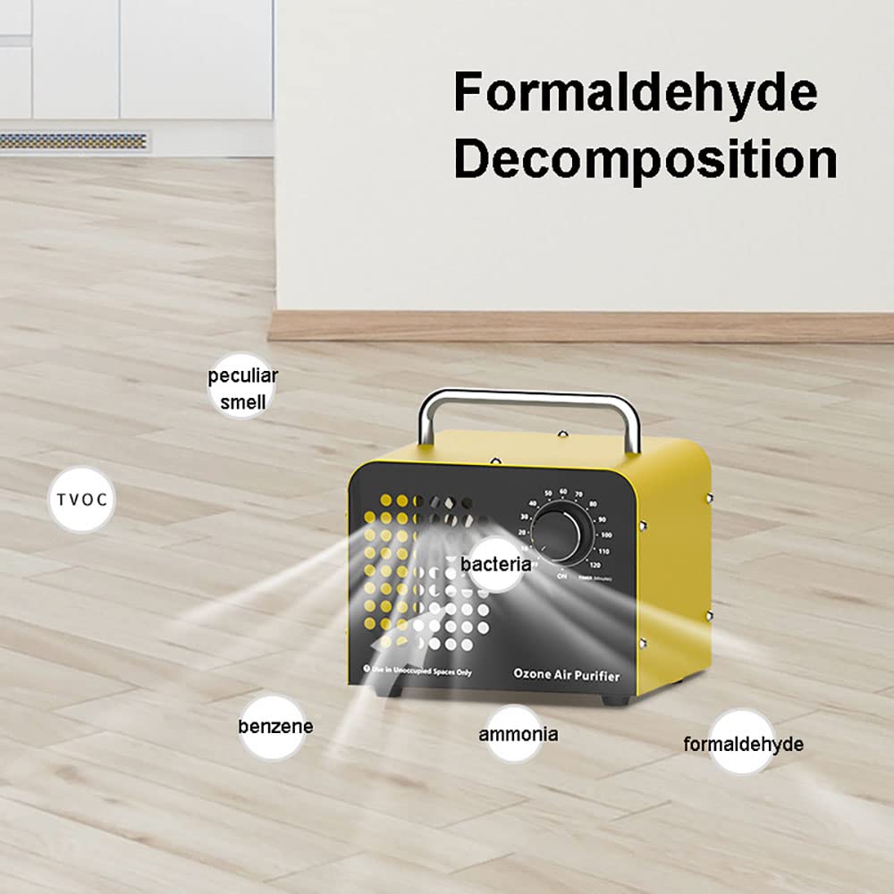 Generator ozonu 5000 mg/h Domowe jonizatory powietrza Ozonator oczyszczacz powietrza O3 Dezodoryzator do pokoju domowego, baru, gospodarstw rolnych, samochodów i zwierząt domowych, biały